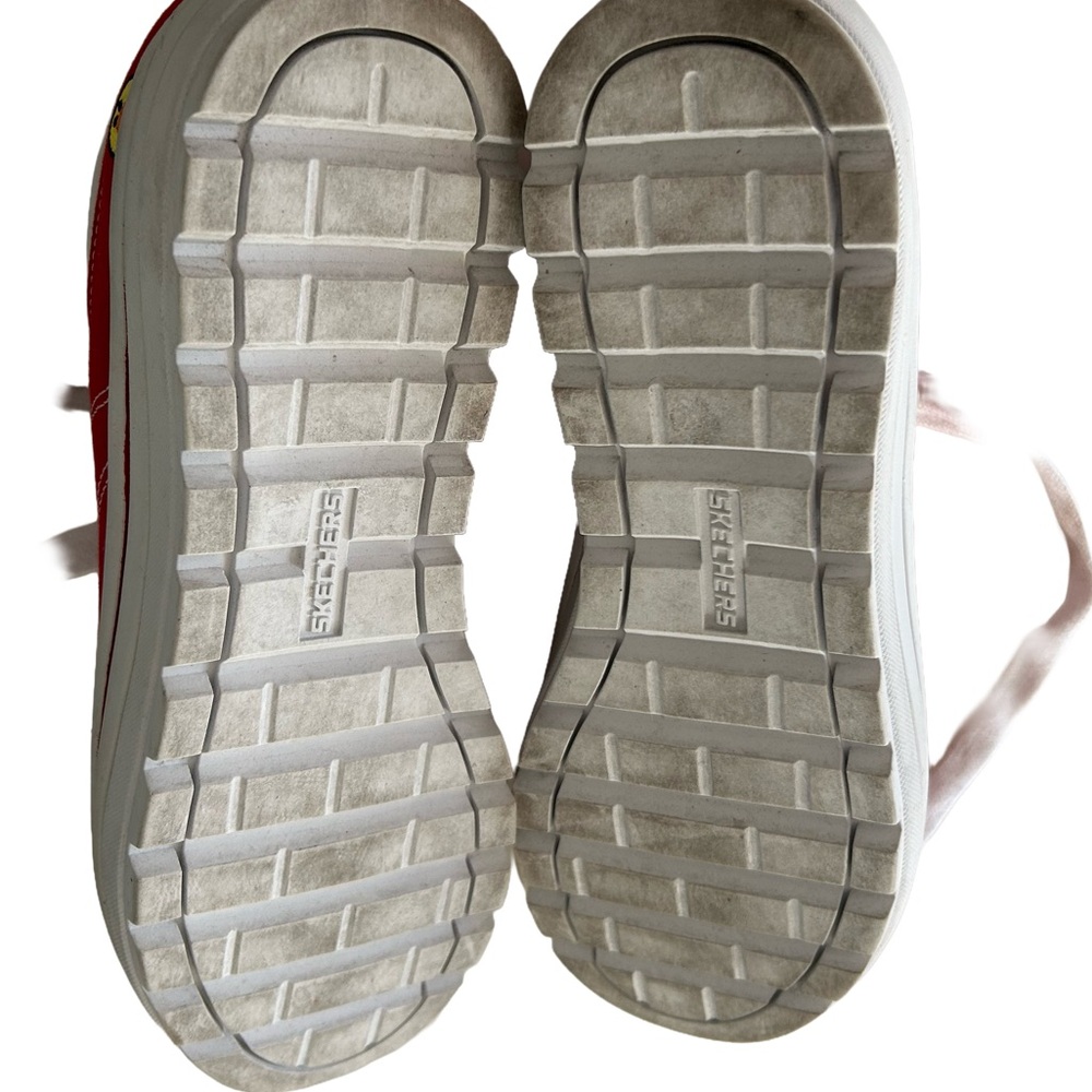 Skechers Red Women’s s Shoes with White Accents - Picture 4 of 4